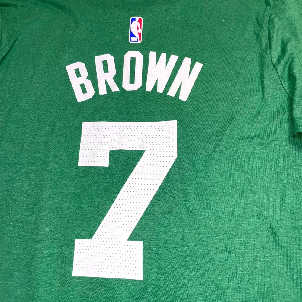 Nike T Shirt Youth XL Green Boston Celtics Jaylen Brown #7 Basketball Graphic - Picture 10 of 11